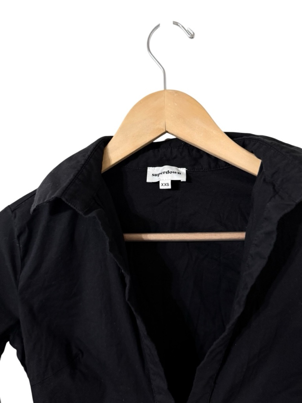 REVOLVE x Superdown Colette Ruched Button Up Long Sleeve Mini Dress - Picture 5 of 8